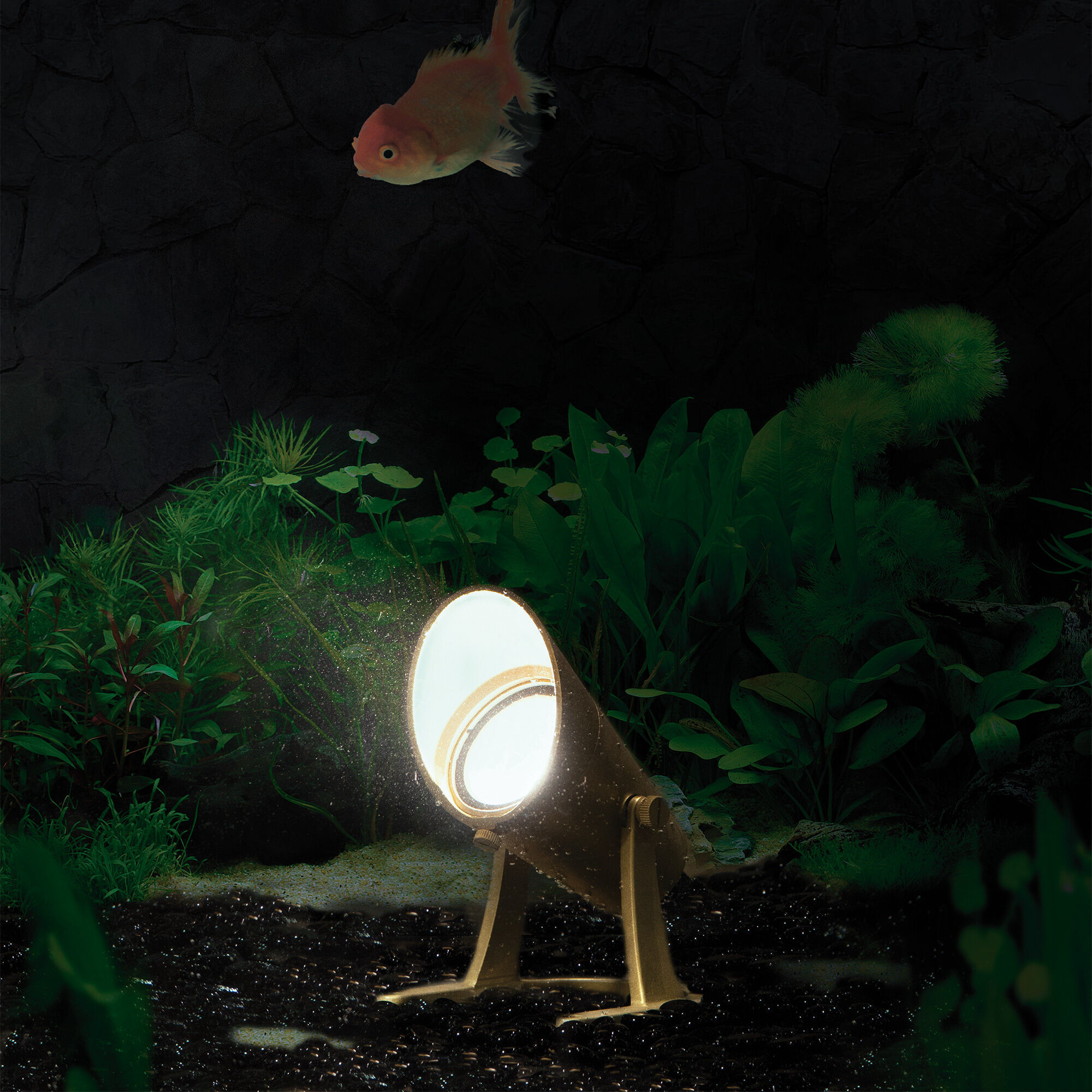 Tyler Natural Brass 5.8 watt LED Spot and Flood Lighting, WAC Landscape