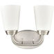Winslow 2 Light 12.5 inch Brushed Nickel Vanity Light Wall Light