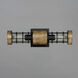 Homestead 2 Light Driftwood and Black Wall Sconce Wall Light