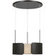 Anne-Marie Barton Armise LED 27.5 inch Matte Carbon Drum Chandelier Ceiling Light