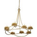 Cyrene 8 Light 32 inch Gold Leaf Chandelier Ceiling Light