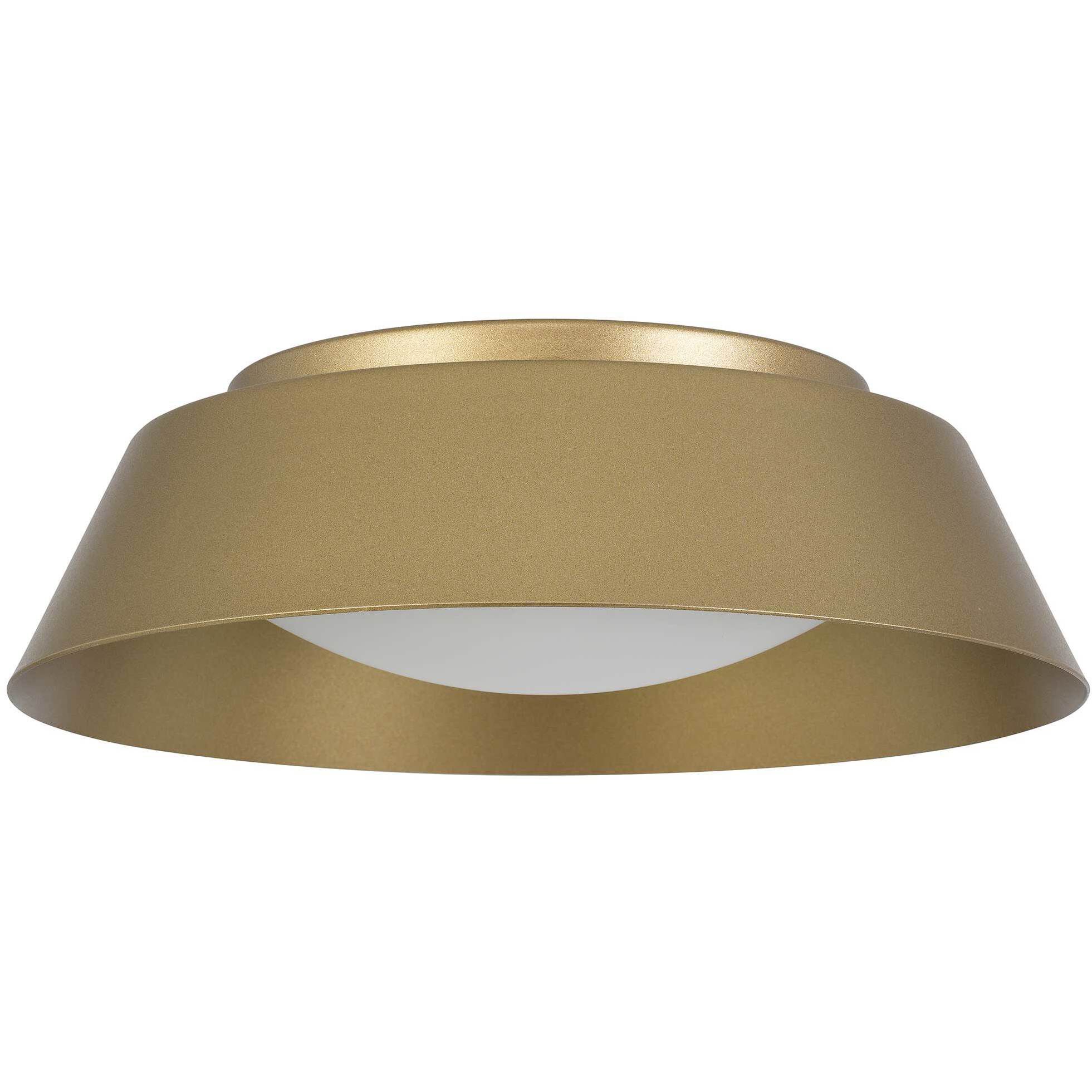 Pez LED 11 inch Painted Brass Outdoor Flush Mount