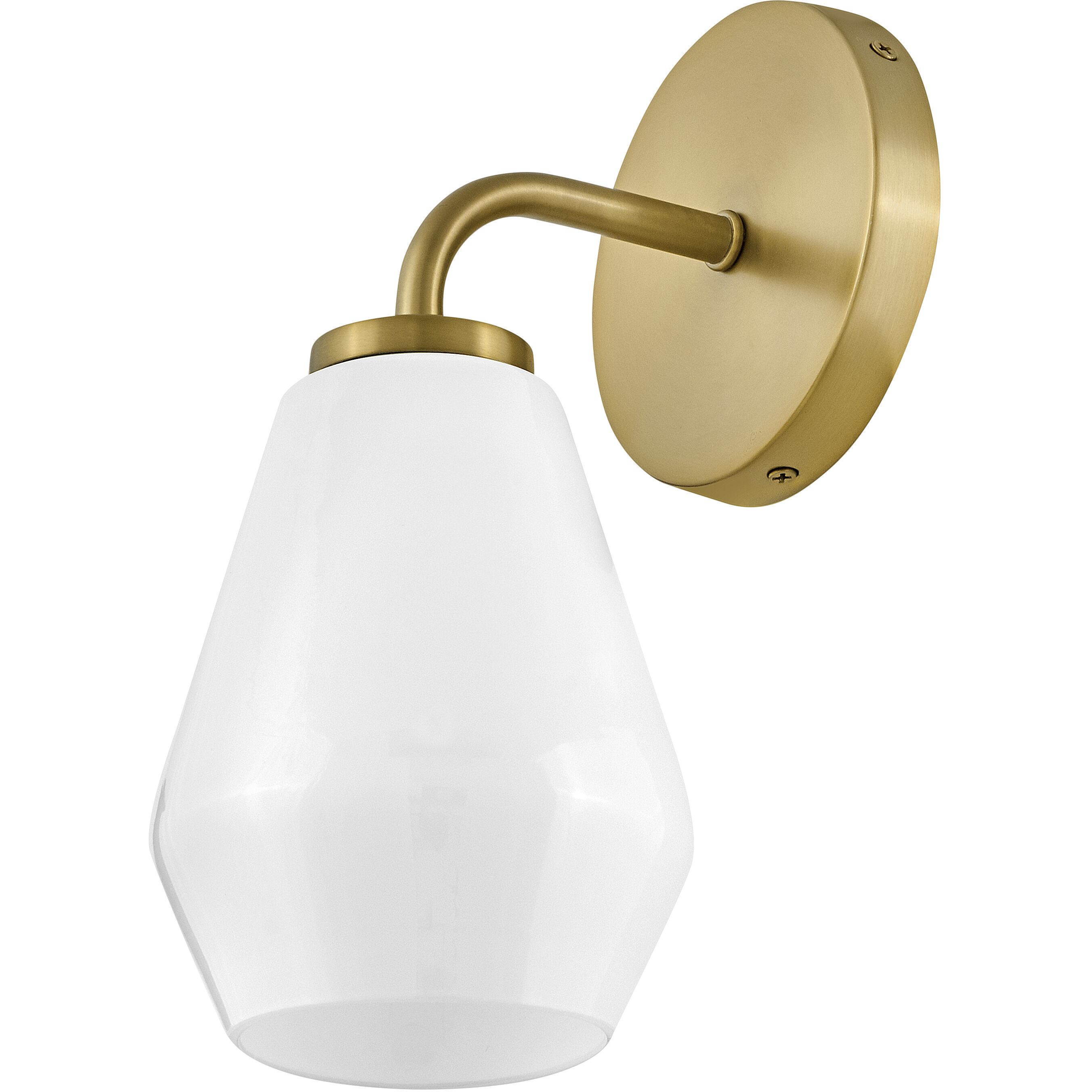 Gio LED 7.25 inch Lacquered Brass Bath Light Wall Light