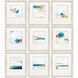Abstract Collection Blue Framed Art