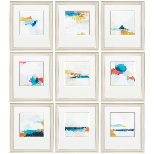 Abstract Collection Blue Framed Art