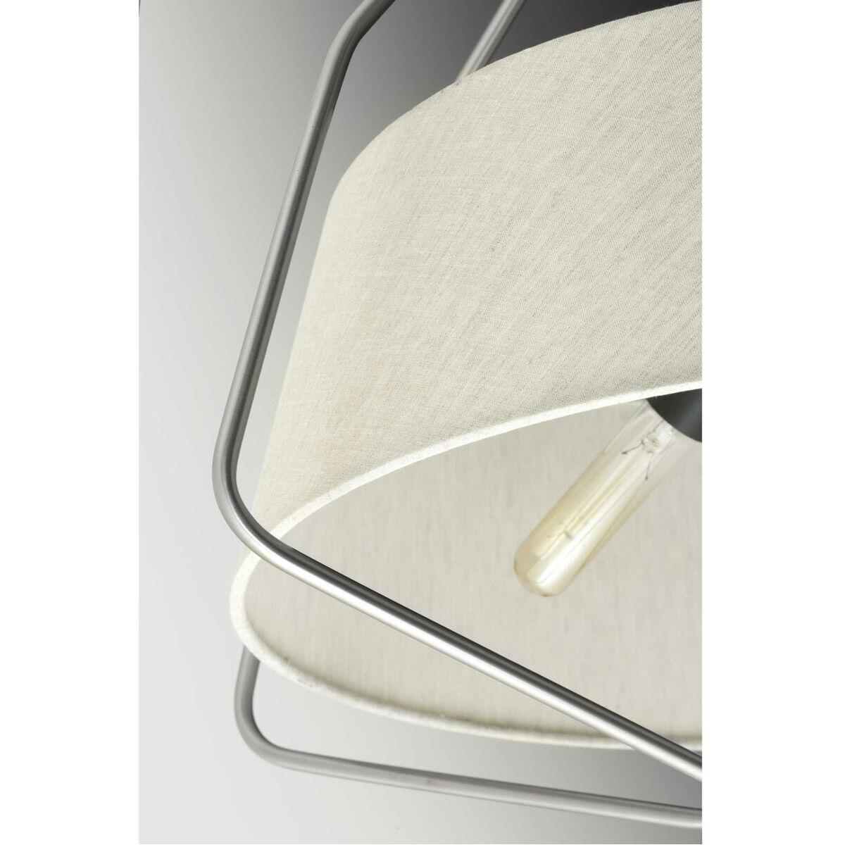 Hangar 1 Light 20 inch Brushed Nickel Pendant Ceiling Light, Design Series