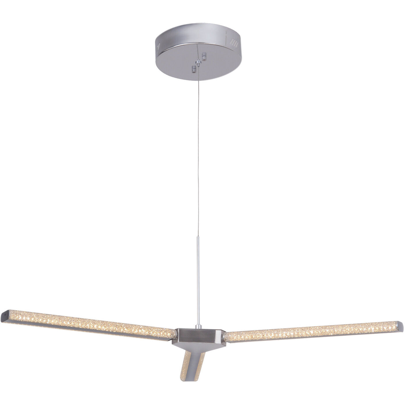 Horizon LED 34.25 inch Chrome Chandelier Ceiling Light