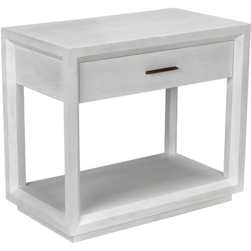 Antony 32 X 28.5 inch White Wash Side Table
