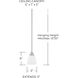 Trenton 1 Light 5 inch Brushed Nickel Pendant Ceiling Light