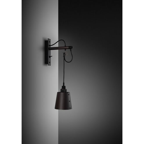 Hooked Wall Light in Graphite / Smoked Bronze