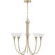Florena 5 Light 26 inch Noble Brass Chandelier Ceiling Light
