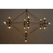 Pluto 20 Light 63 inch Antique Brass Chandelier Ceiling Light, Large