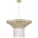 Fantania 8 Light 36 inch Champagne Gold Chandelier Ceiling Light