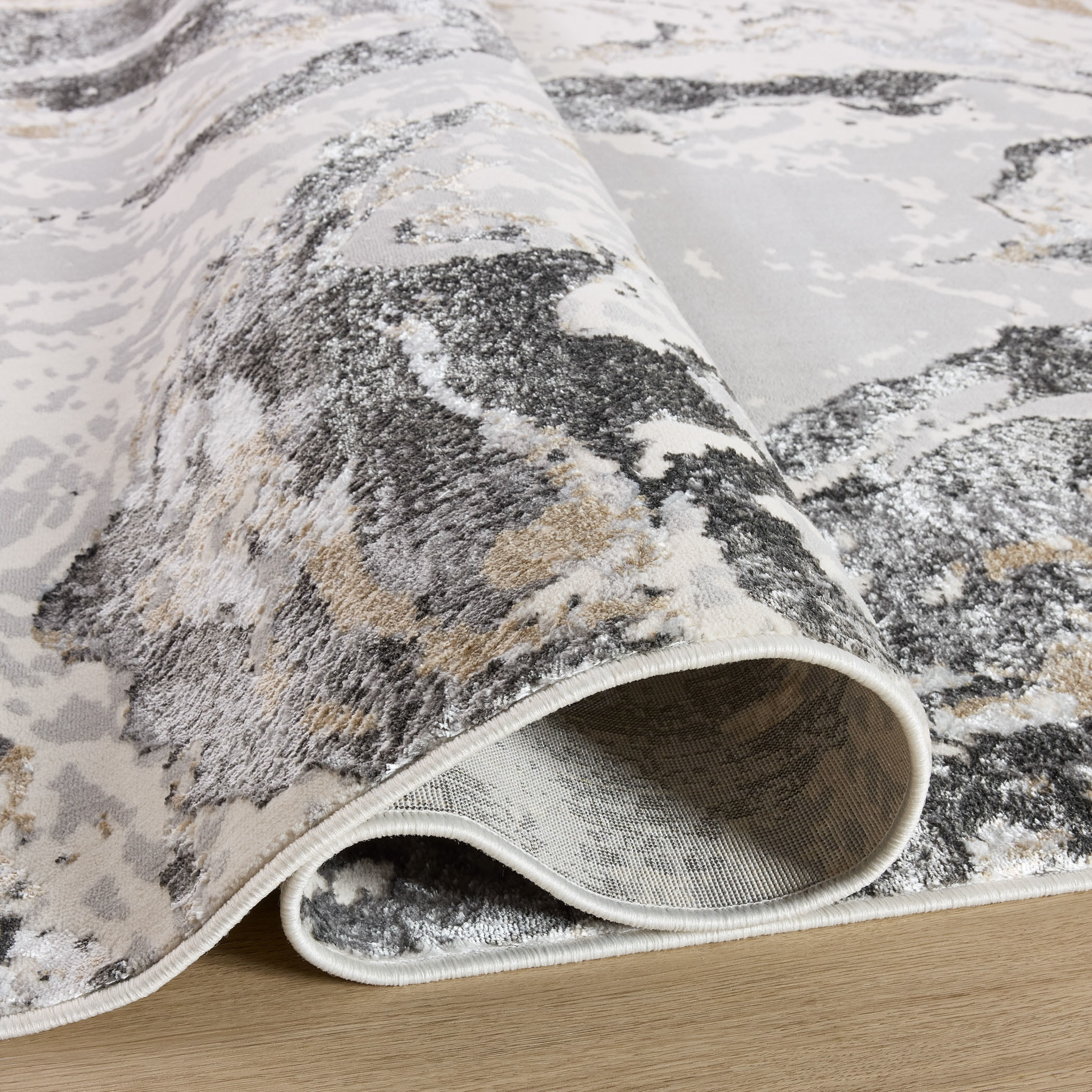 Fatima 36 X 24 inch Mineral Tones Rug in 2 x 3
