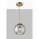 Camden 9 inch Antique Brass Pendant Ceiling Light