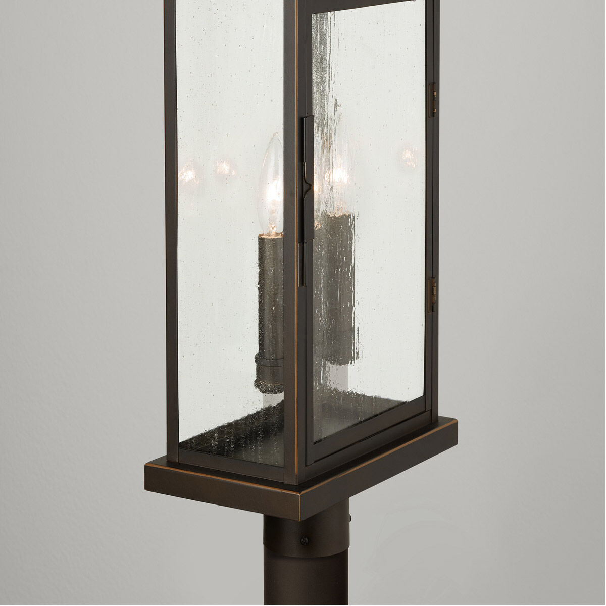 Bolton 3 Light 20 inch Oiled Bronze Outdoor Post Lantern