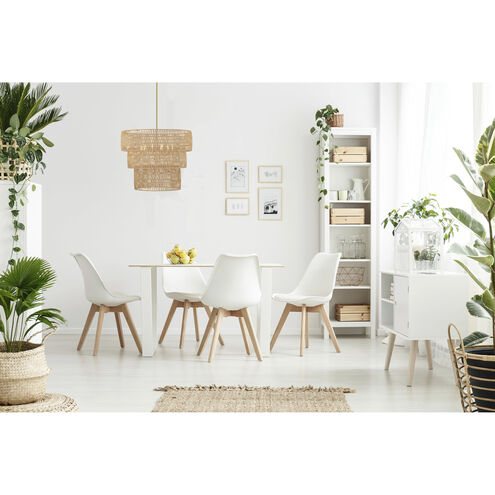 Bungalow Heaven 6 Light 32 inch Soft Brass Pendant Ceiling Light