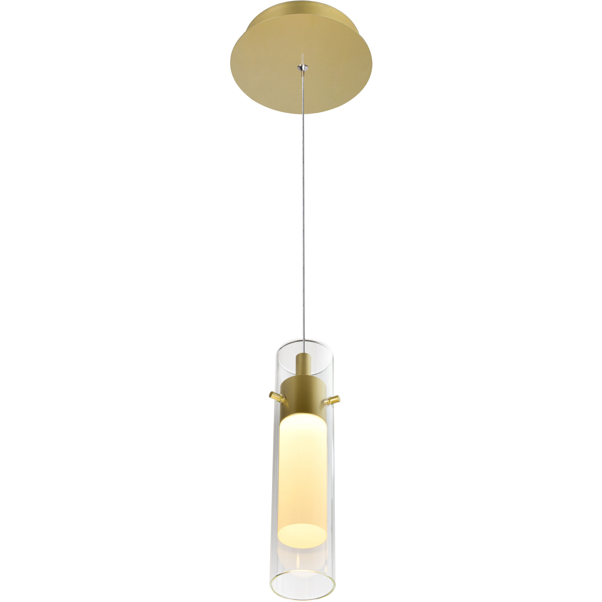 Olinda LED 2 inch Satin Gold Mini Pendant Ceiling Light