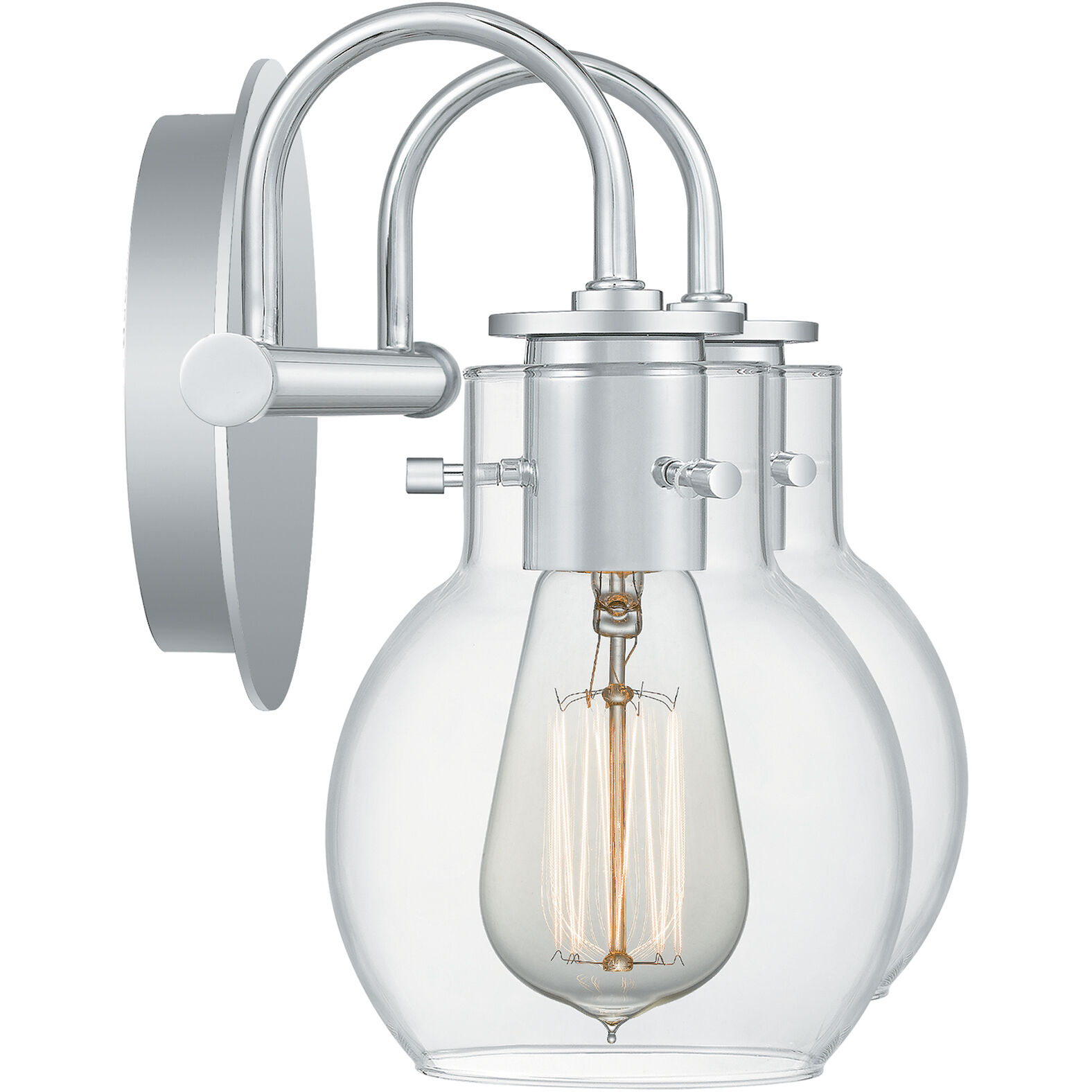 Andrews 2 Light 14 inch Polished Chrome Bath Light Wall Light