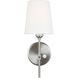 TOB by Thomas O'Brien Baker 1 Light Brushed Nickel Sconce Wall Light