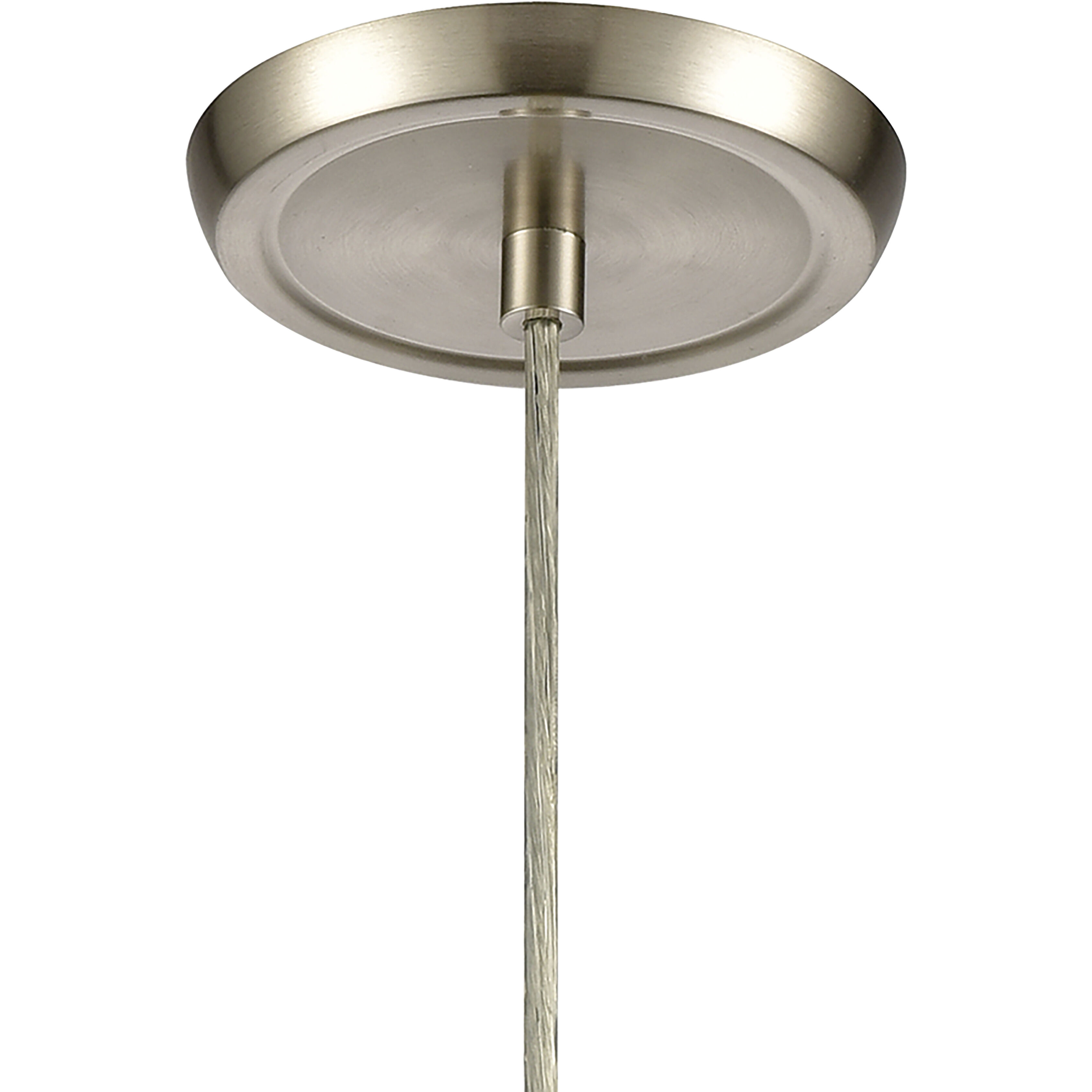 Ebbtide 1 Light 6 inch Satin Nickel Mini Pendant Ceiling Light