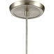 Ebbtide 1 Light 6 inch Satin Nickel Mini Pendant Ceiling Light