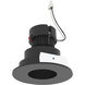 Pearl Black Pinhole / Black Flange LED Round Pinhole Retrofit in 3500K, 4" Retrofit