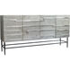 Linear 4 Door 59.1 X 14.6 inch Nickle Credenza