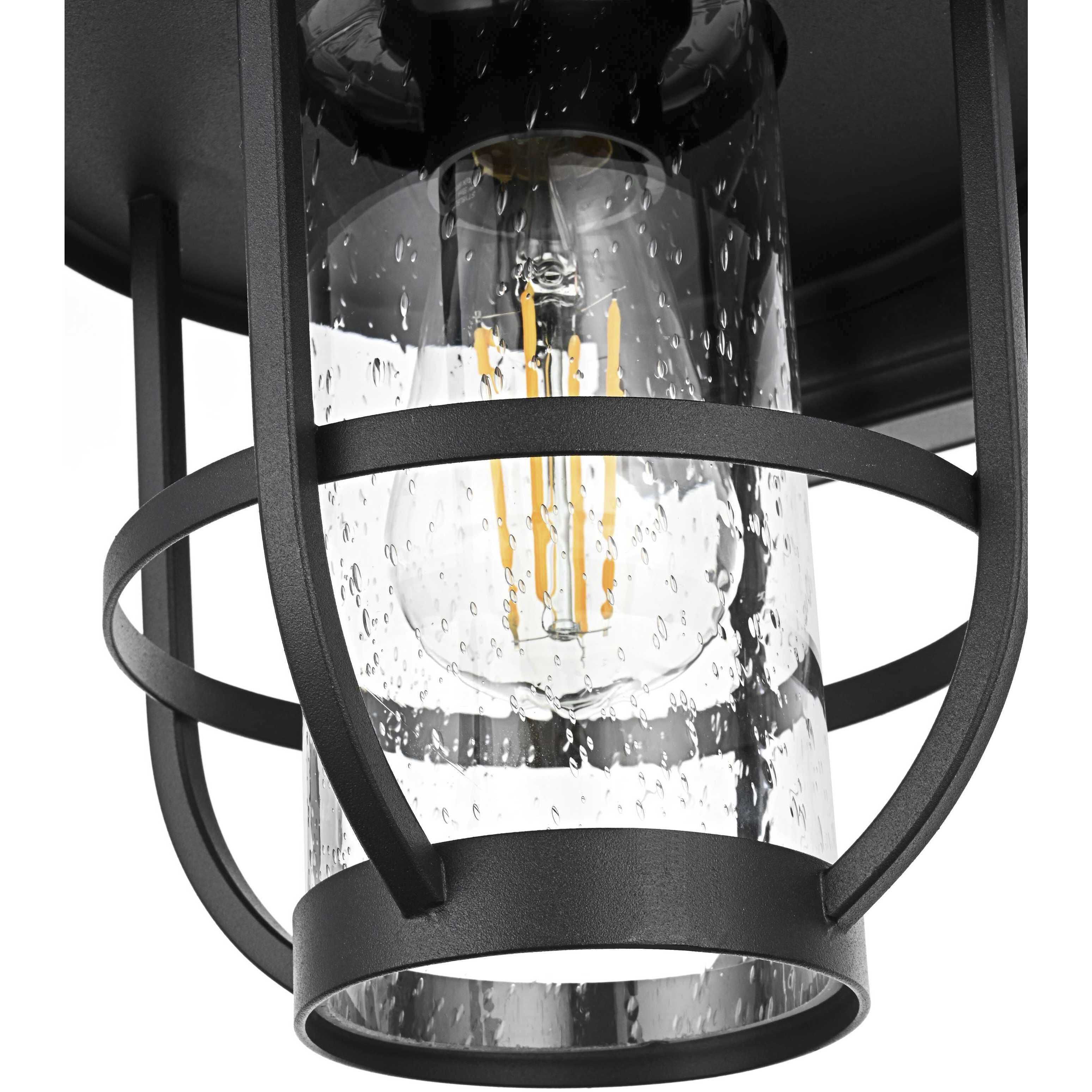 Janney 1 Light 12.5 inch Black Outdoor Wall Sconce