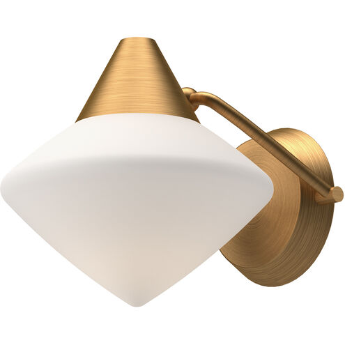 Alora Mood Nora 1 Light 8 inch Aged Gold Bath Vanity Light Wall Light