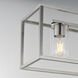 Lateral 4 Light 36 inch Satin Nickel Linear Pendant Ceiling Light in Clear