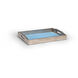 Chelsea House Antique Silver Leaf/Blue Tray