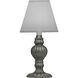 Ellie 11.5 inch Charcoal Candle Lamp Portable Light