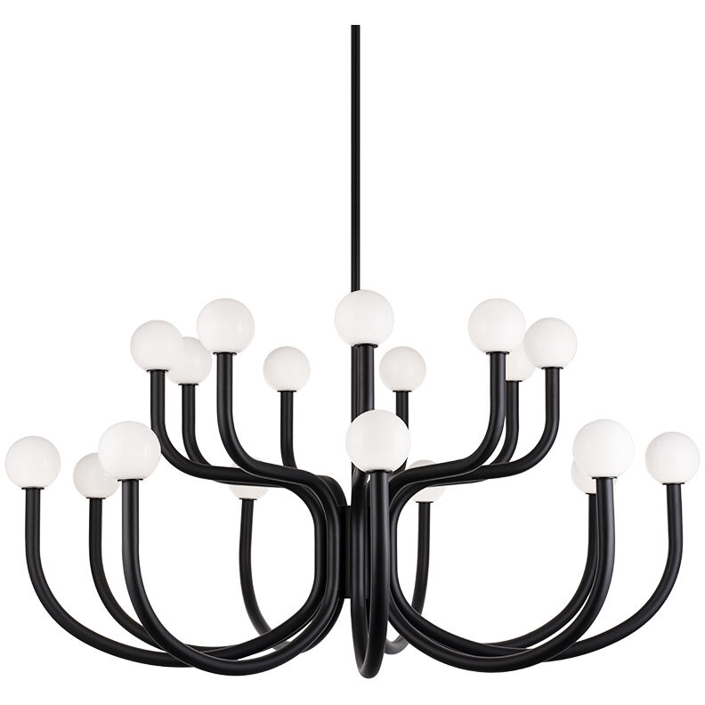 Joelle 18 Light 46.88 inch Matte Black Pendant Ceiling Light