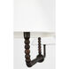 C&M by Chapman & Myers Fiona 2 Light 60 inch Aged Iron Linear Chandelier Ceiling Light in LED