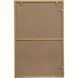 Monet 28 X 28 inch Brass Wall Mirror
