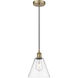 Berkshire 1 Light 8 inch Antique Brass Mini Pendant Ceiling Light