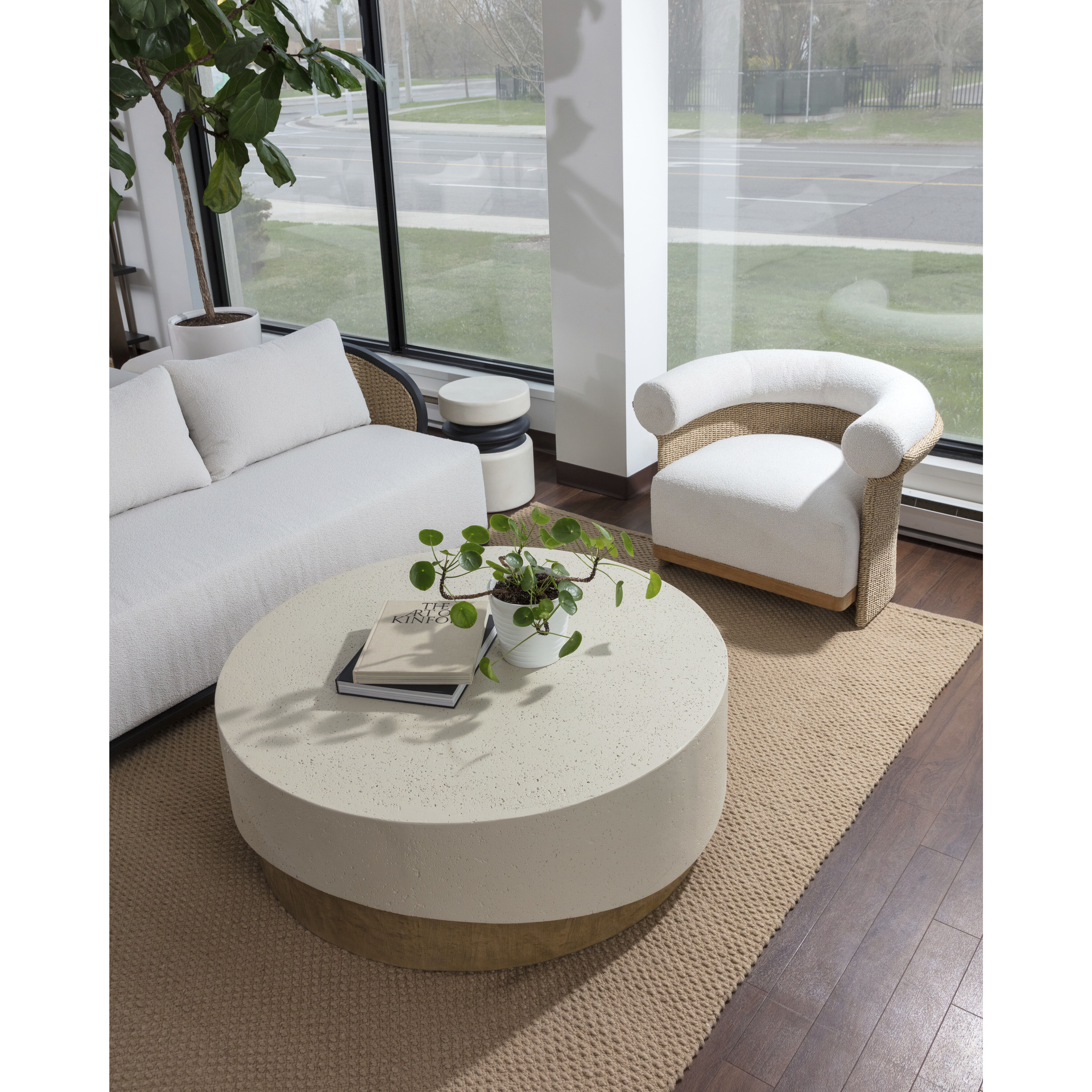 Asos Louis Cream Outdoor Lounge Chair