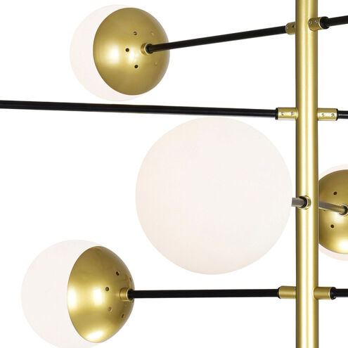 Compass LED 38 inch Medallion Gold Down Chandelier Ceiling Light