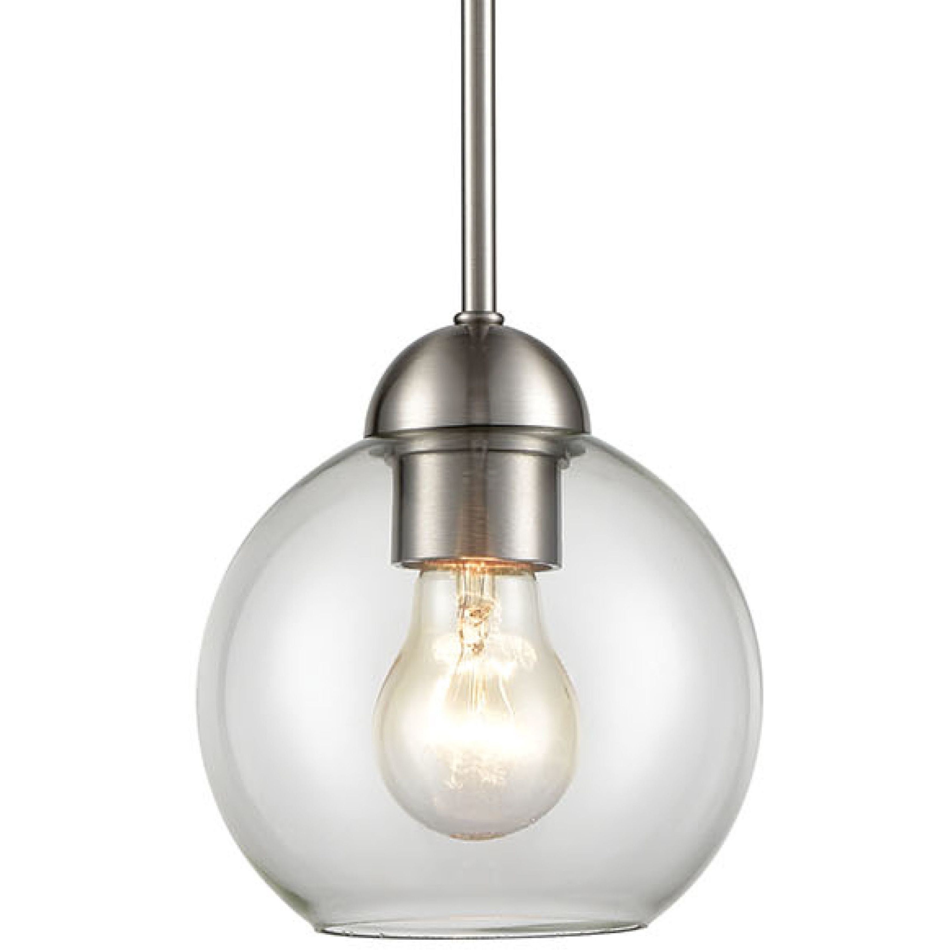 Astoria 1 Light 6 inch Brushed Nickel Mini Pendant Ceiling Light