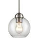 Astoria 1 Light 6 inch Brushed Nickel Mini Pendant Ceiling Light