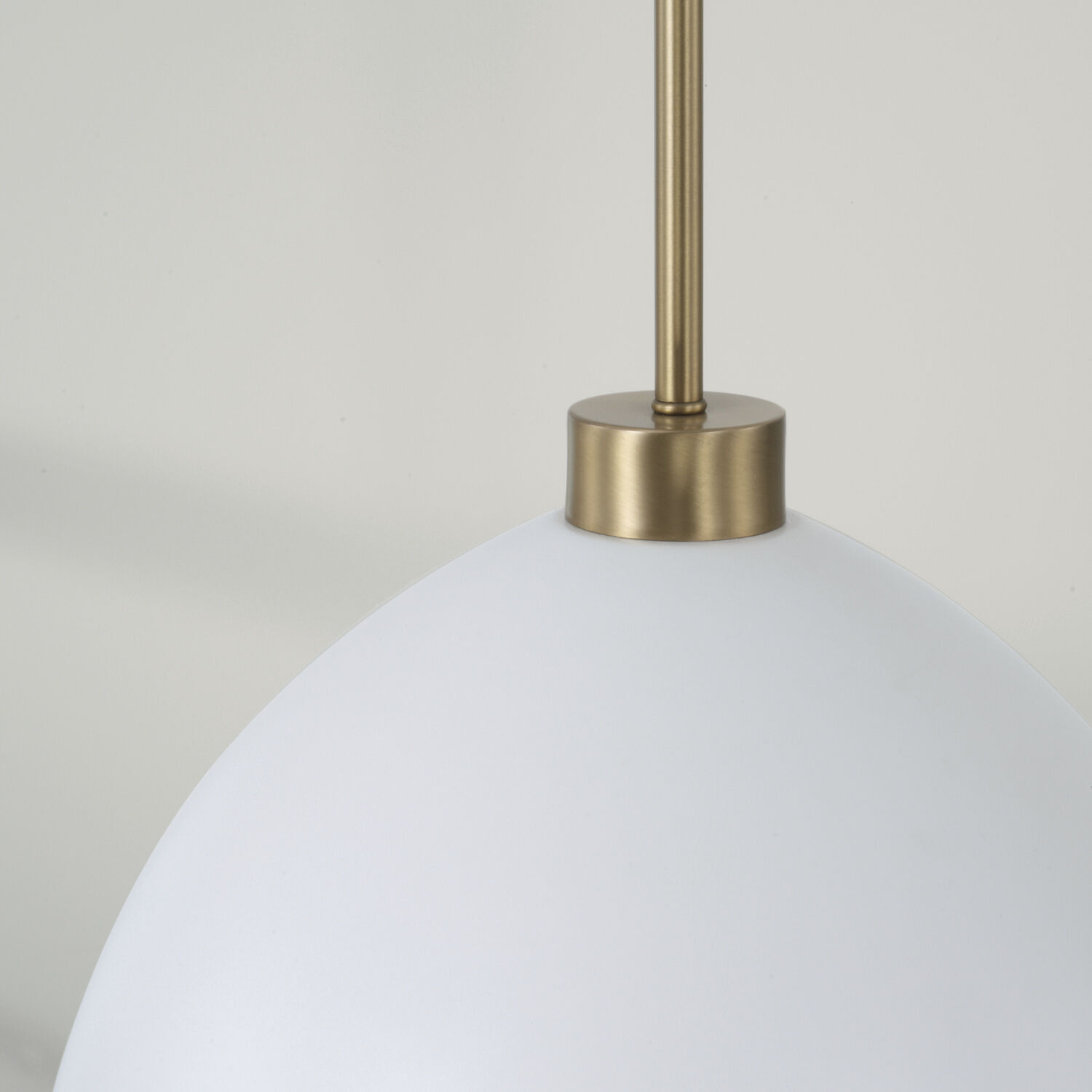 Ross 1 Light 13 inch Aged Brass Pendant Ceiling Light in Matte White