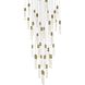 Aurora 36 Light 42 inch Satin Gold Chandelier Ceiling Light
