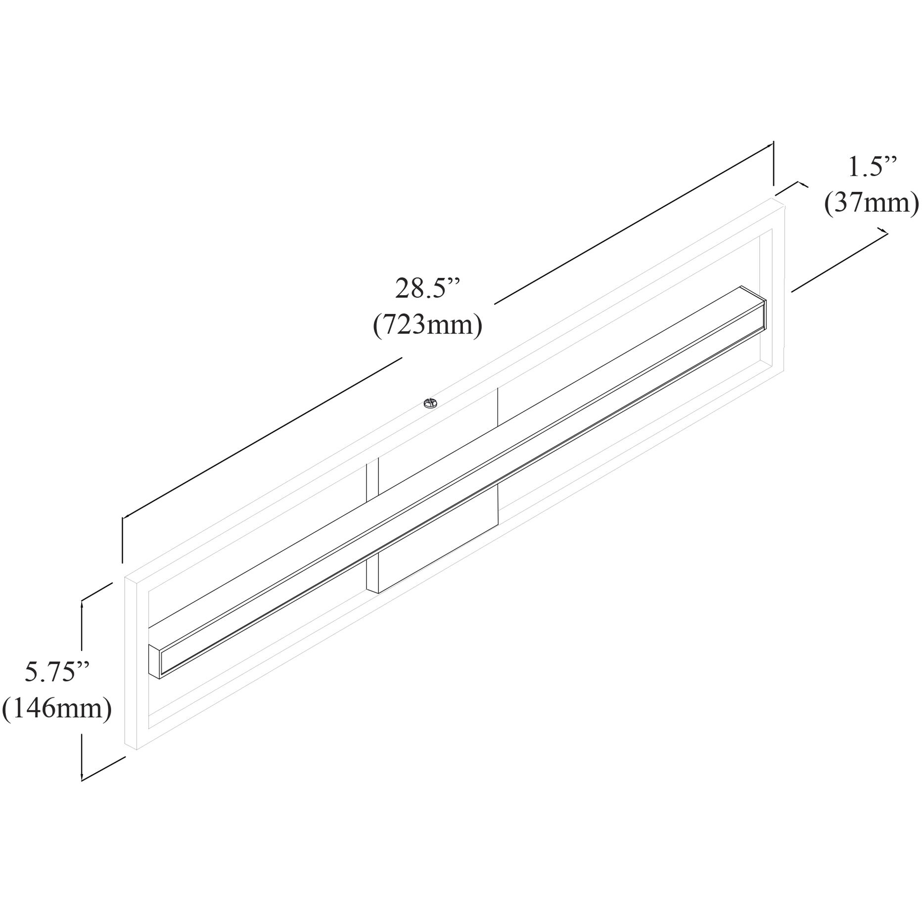 Arandel LED 5.75 inch Polished Chrome Vanity Light Wall Light