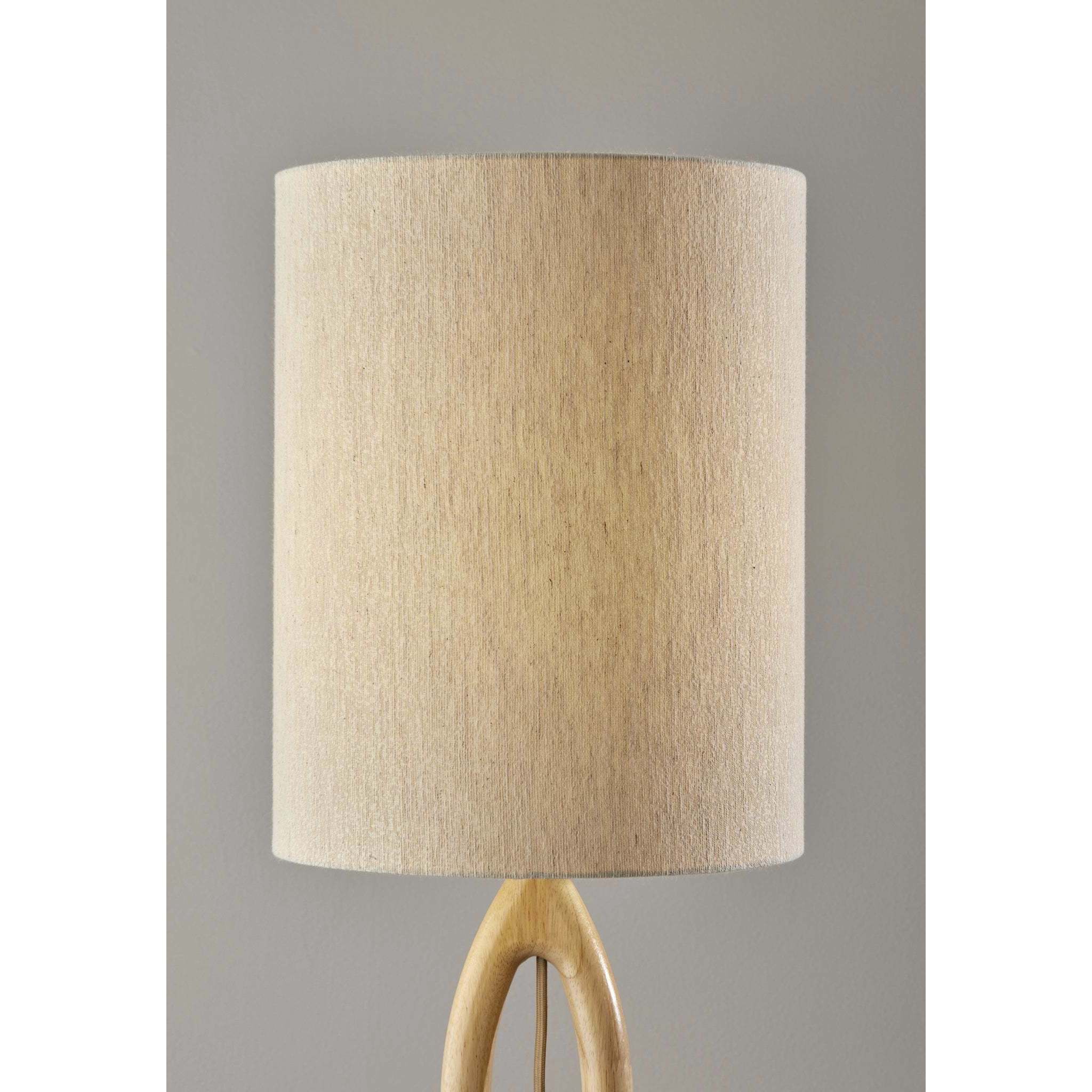 Mayfair 61 inch 100.00 watt Natural Wood Floor Lamp Portable Light