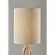 Mayfair 61 inch 100.00 watt Natural Wood Floor Lamp Portable Light