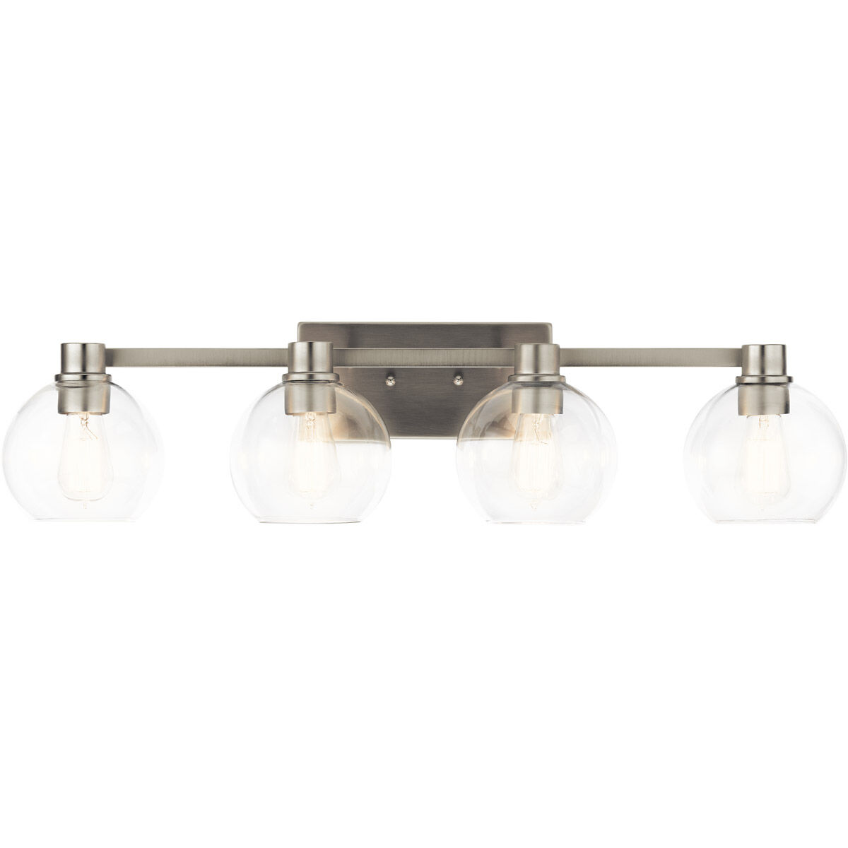 Harmony 4 Light 34 inch Brushed Nickel Wall Mt Bath 4 Arm Wall Light