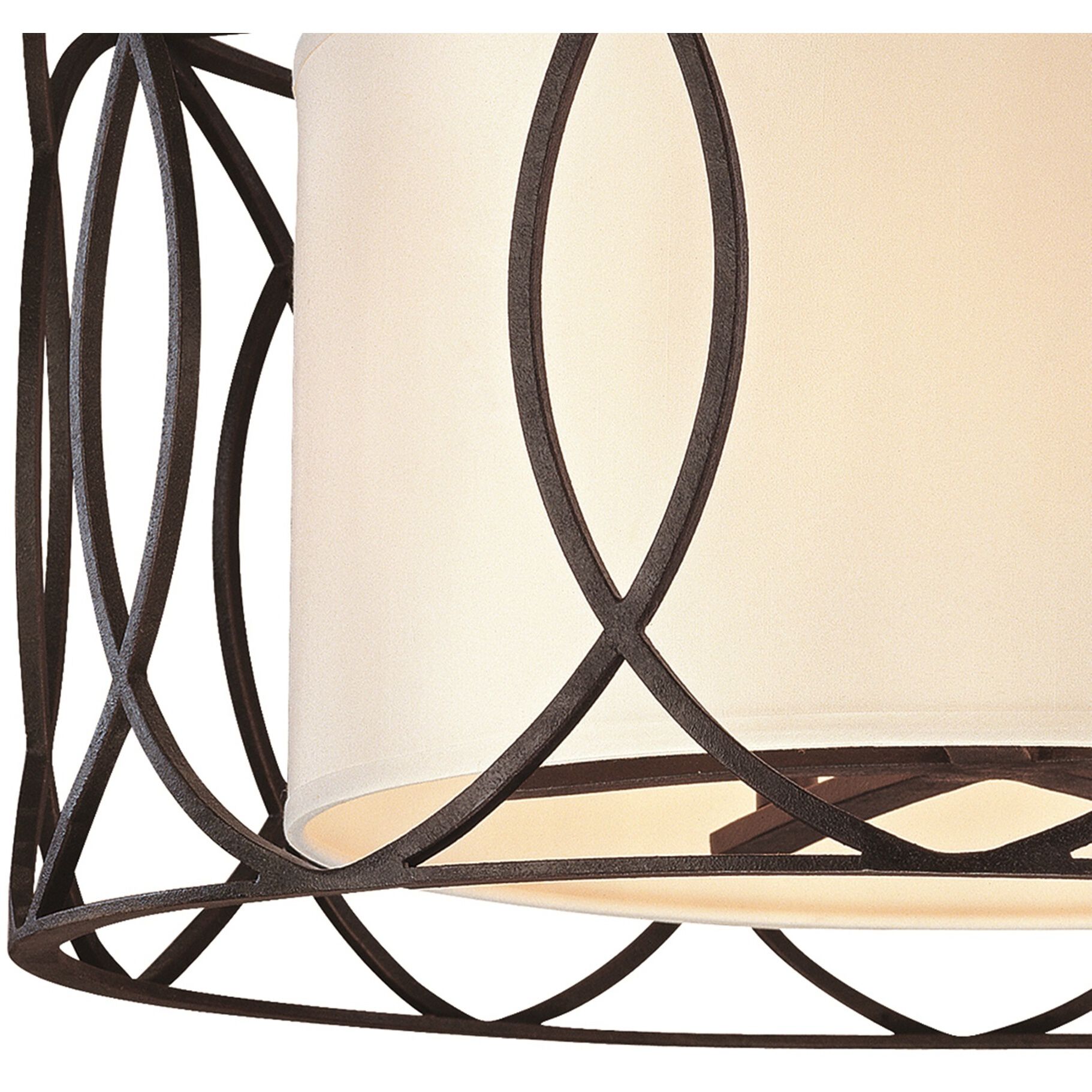 Earth 5 Light 25 inch Deep Bronze Chandelier Ceiling Light