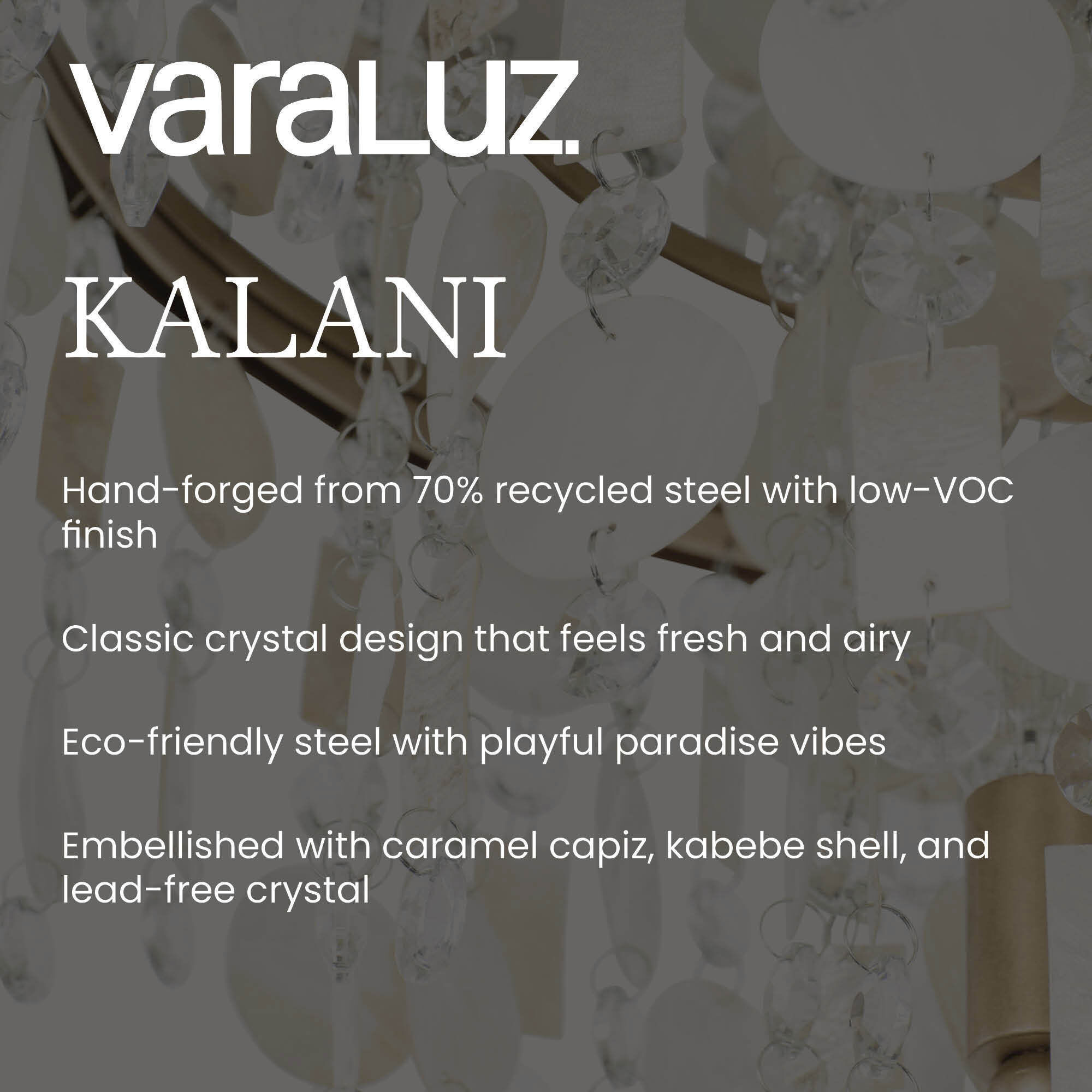 Kalani 5 Light 20 inch French Gold Chandelier Ceiling Light
