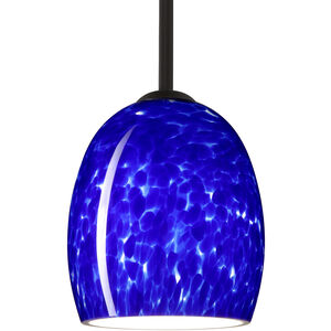 Lucia 1 Light Black Stem Pendant Ceiling Light